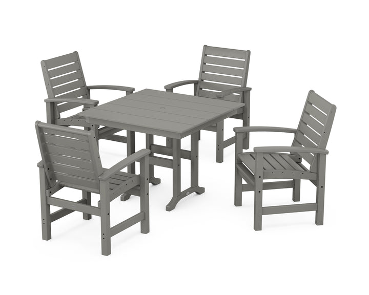 POLYWOOD® Signature 5-Piece Farmhouse Dining Set