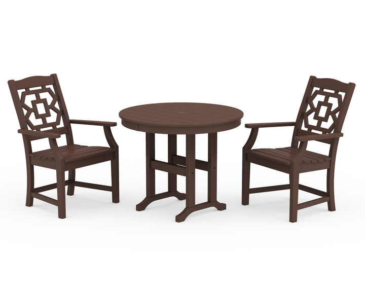 Martha Stewart by POLYWOOD® Chinoiserie 3-Piece Farmhouse Dining Set
