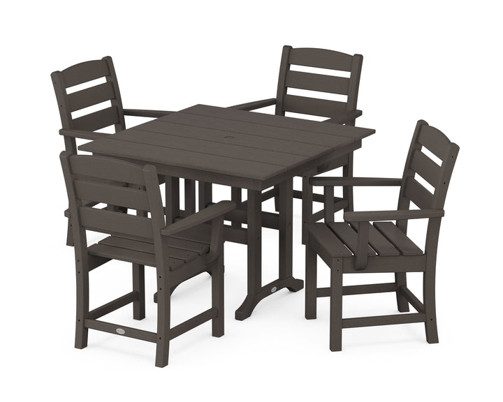 POLYWOOD® Lakeside 5-Piece Farmhouse Dining Set