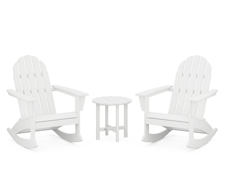POLYWOOD® Vineyard 3-Piece Adirondack Rocking Chair Set