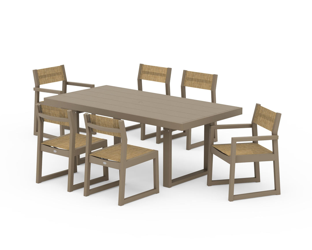 POLYWOOD® EDGE Sling 7-Piece Dining Set