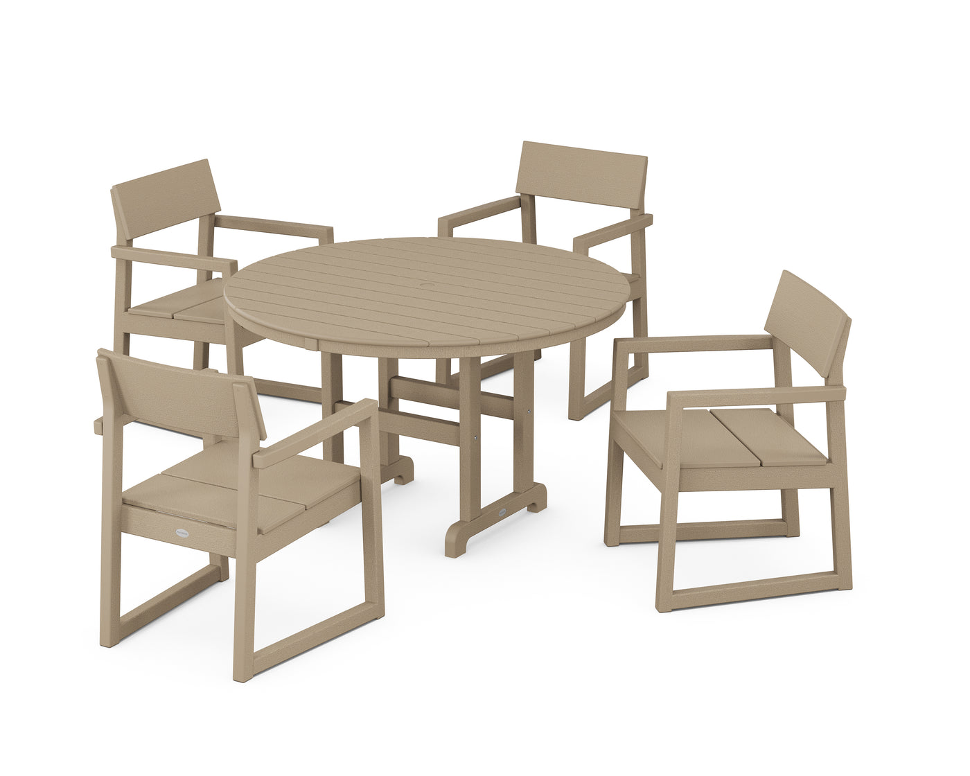 EDGE 5-Piece Round Farmhouse Dining Set