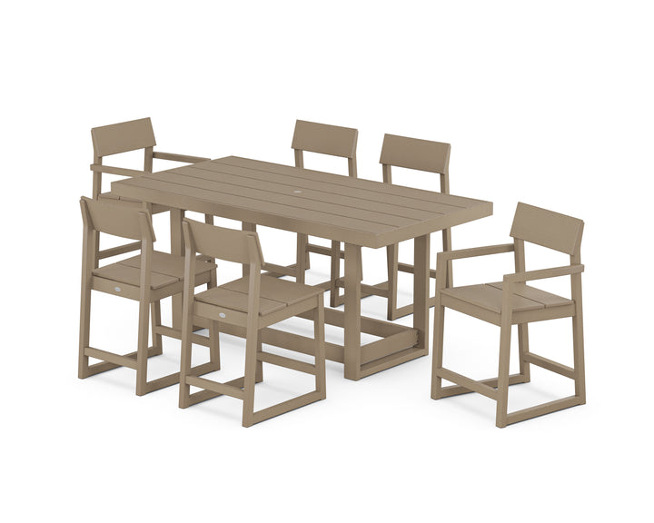 POLYWOOD® EDGE 7-Piece Counter Table Set