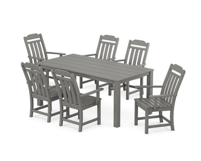 Cottage Arm Chair 7-Piece Parsons Dining Set