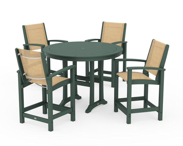 POLYWOOD® Coastal 5-Piece Counter Set