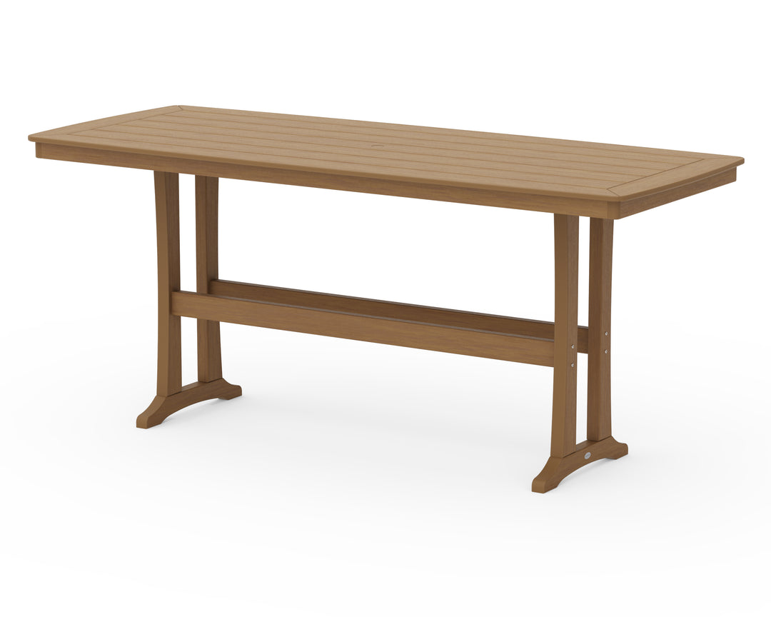 POLYWOOD® Nautical Trestle 39” x 97” Bar Table