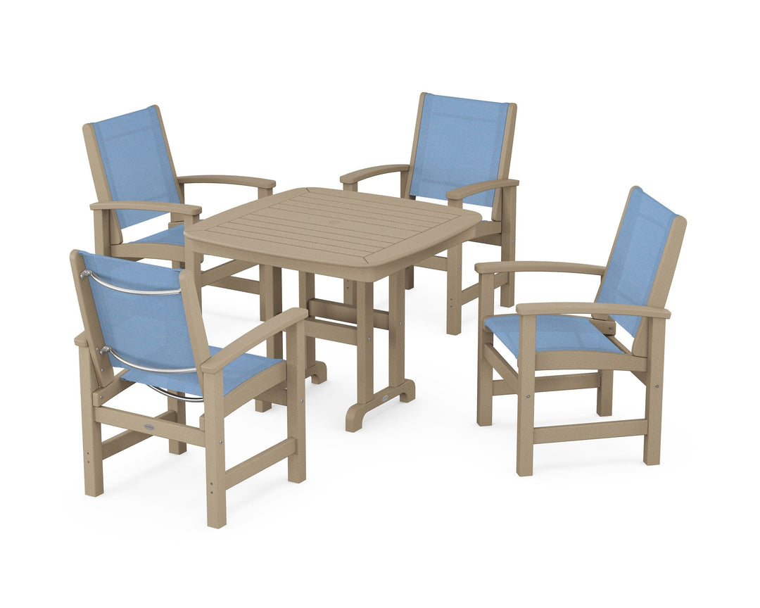 POLYWOOD® Coastal 5-Piece Dining Set