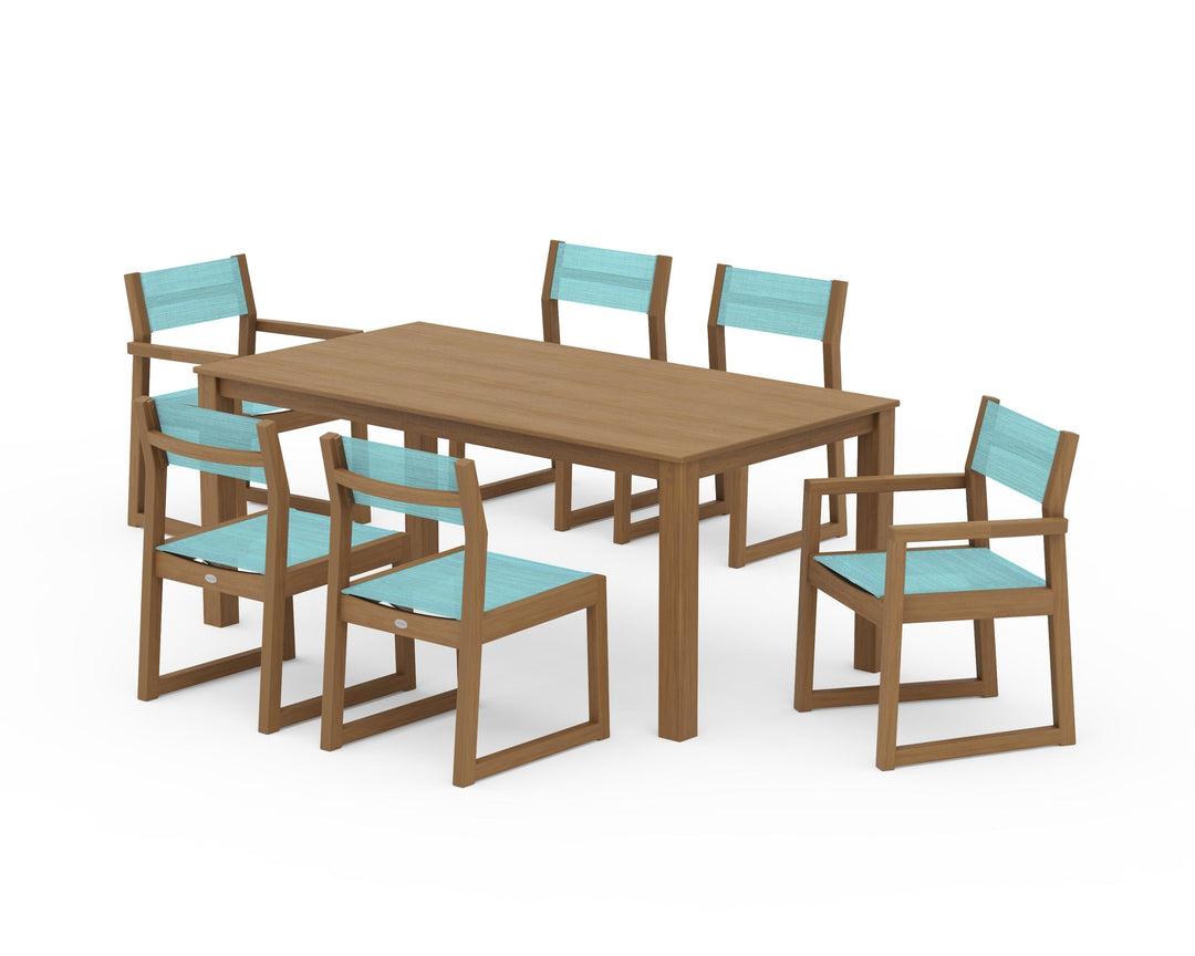 POLYWOOD® EDGE Sling 7-Piece Parsons Dining Set