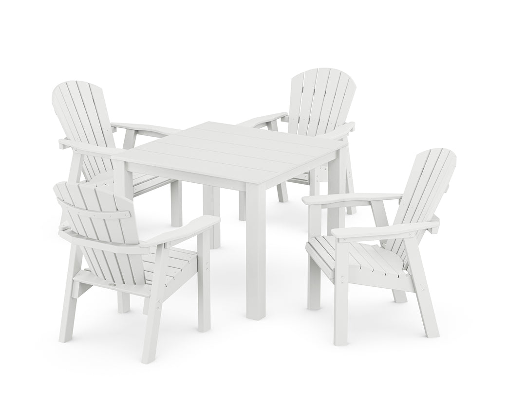 POLYWOOD® Seashell Coast 5-Piece Parsons Dining Set