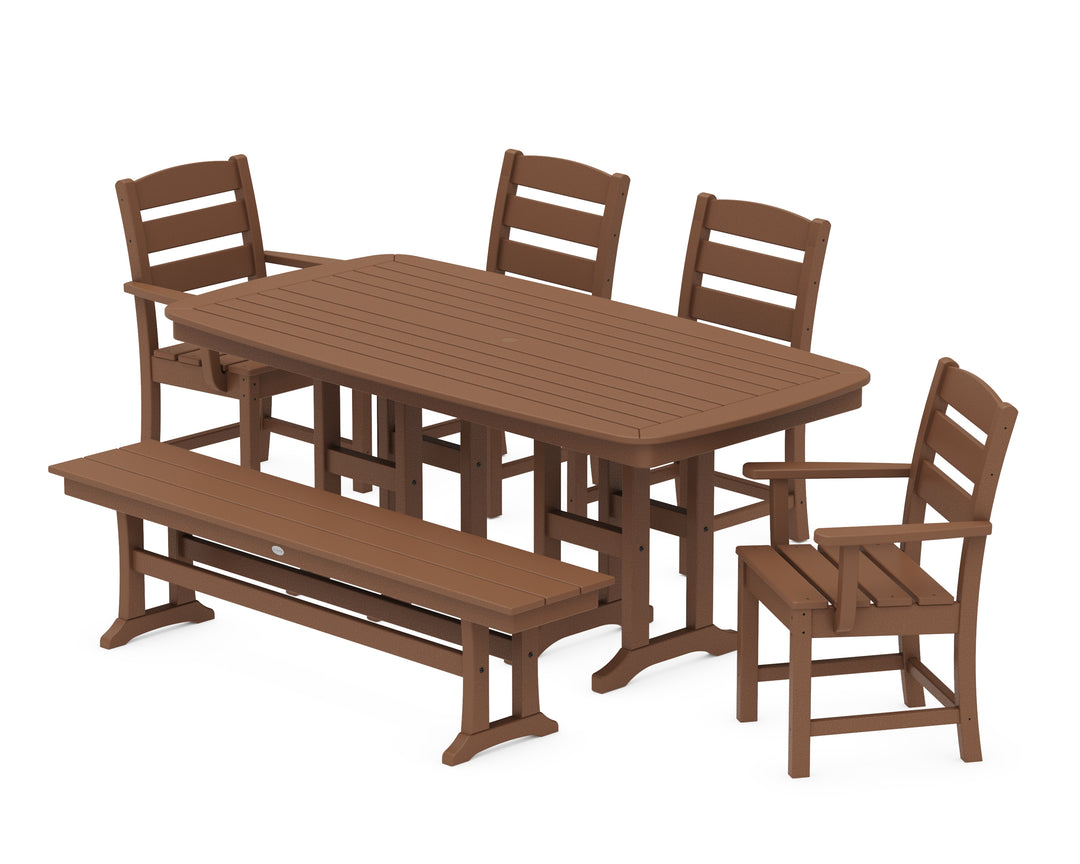 POLYWOOD® Lakeside 6-Piece Dining Set with Bench