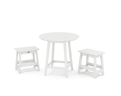 Modern Studio Stool 3-Piece Round Bistro Set