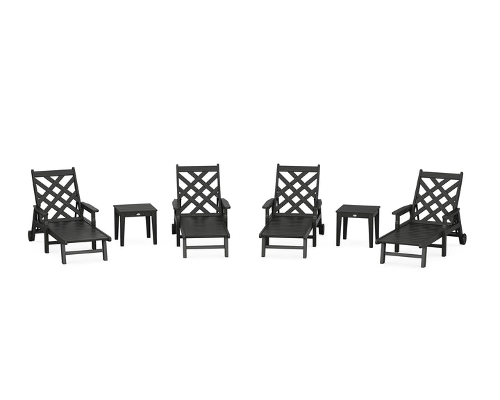Country Living Wovendale 6-Piece Chaise Set with Arms and Wheels