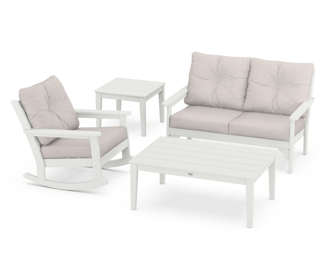 POLYWOOD® Vineyard 4-Piece Deep Seating Rocker Set