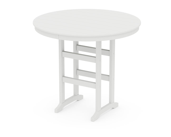 POLYWOOD® 48" Round Farmhouse Bar Table