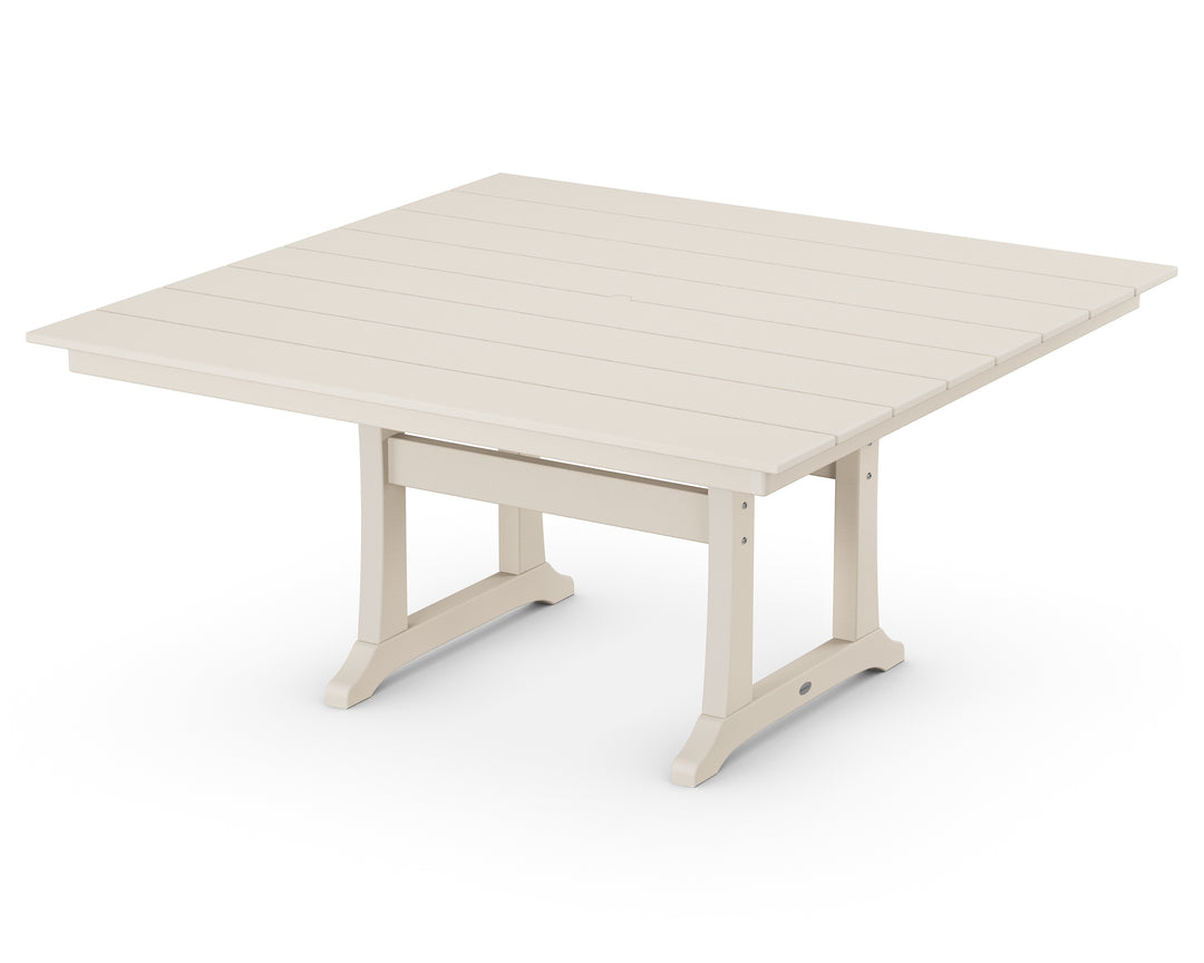 POLYWOOD® Farmhouse Trestle 59" Dining Table