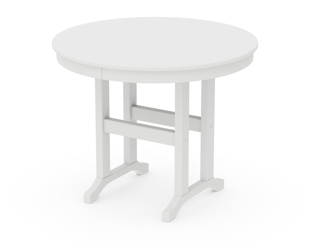 POLYWOOD® 36" Round Farmhouse Dining Table