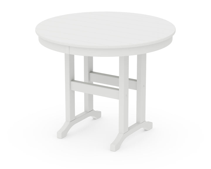 POLYWOOD® 36" Round Farmhouse Dining Table