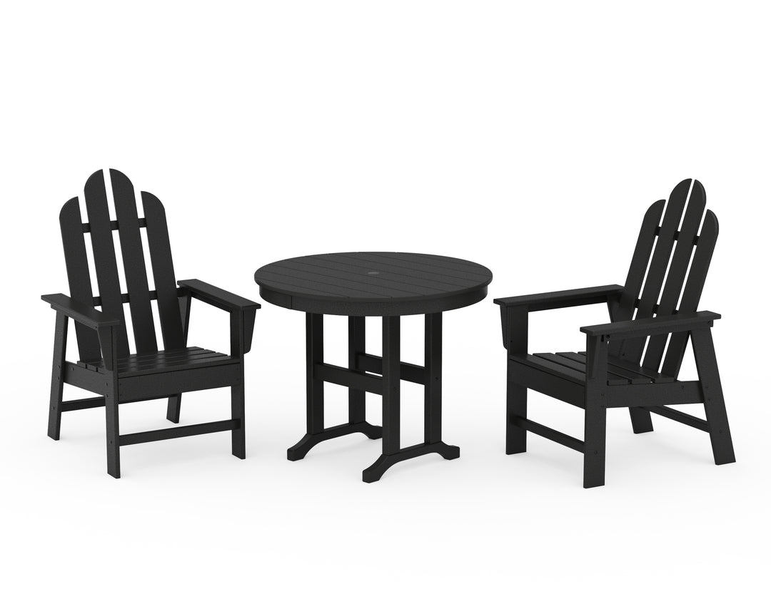 POLYWOOD® Long Island 3-Piece Round Dining Set