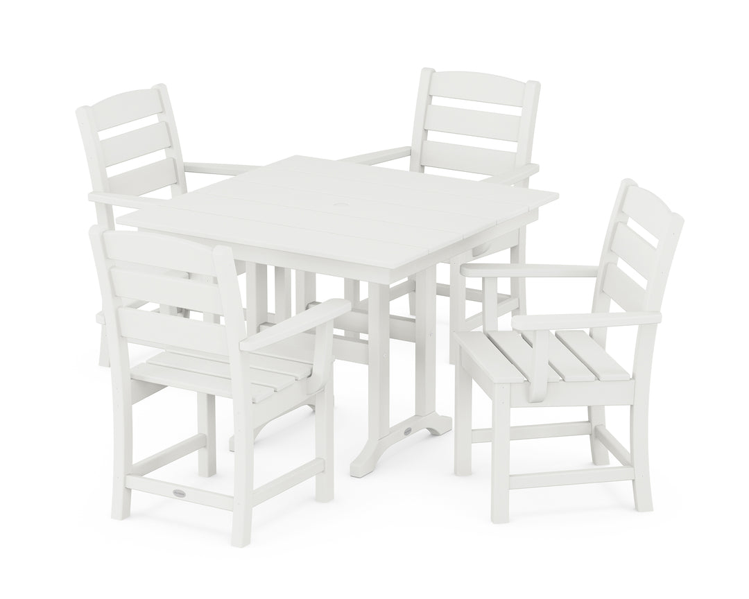 POLYWOOD® Lakeside 5-Piece Farmhouse Dining Set