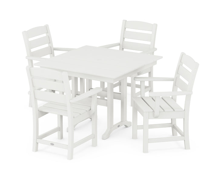 POLYWOOD® Lakeside 5-Piece Farmhouse Dining Set