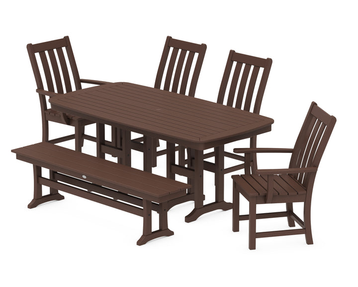 POLYWOOD® Vineyard 6-Piece Dining Set with Bench