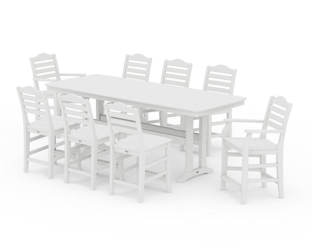 Draper James™ by  POLYWOOD® Savannah 9-Piece Counter Set with Trestle Legs