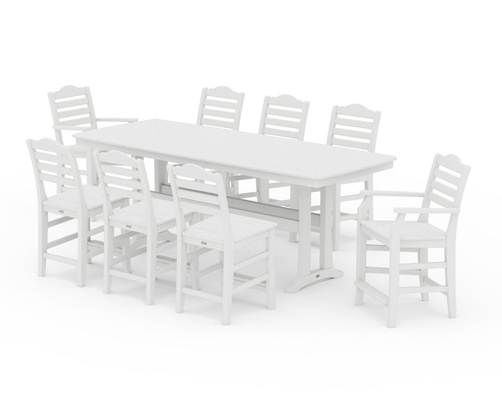 Draper James™ by  POLYWOOD® Savannah 9-Piece Counter Set with Trestle Legs