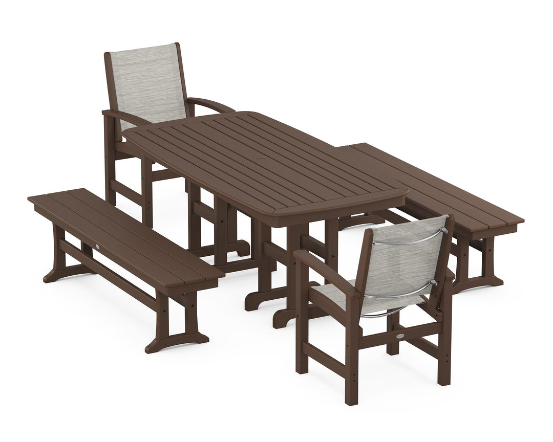 POLYWOOD® Coastal 5-Piece Dining Set