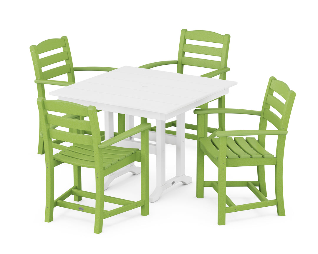 POLYWOOD® La Casa Café 5-Piece Farmhouse Dining Set