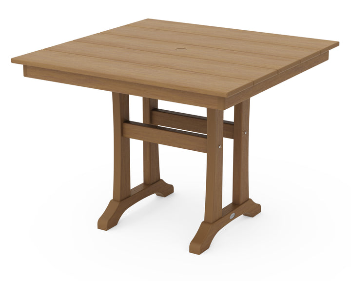 POLYWOOD® Farmhouse Trestle 37" Dining Table