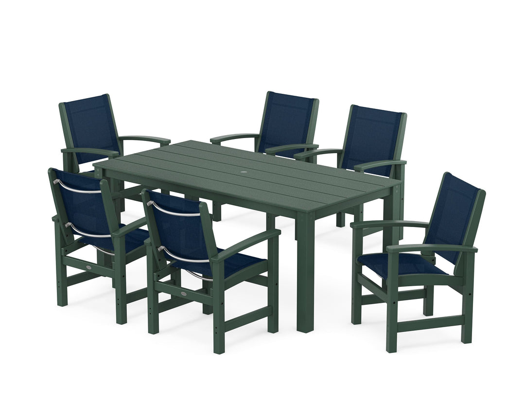 POLYWOOD® Coastal 7-Piece Parsons Dining Set