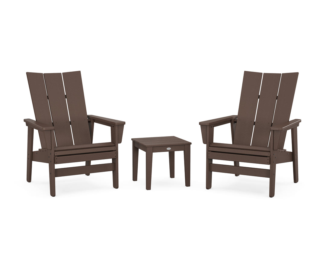 POLYWOOD® 3-Piece Modern Grand Upright Adirondack Set