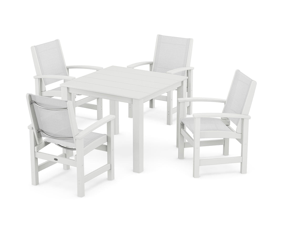 POLYWOOD® Coastal 5-Piece Parsons Dining Set