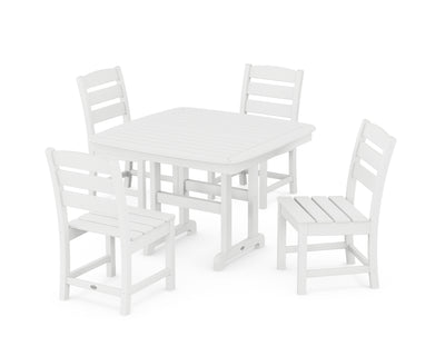 Lakeside Side Chair 5-Piece Dining Set with Trestle Legs