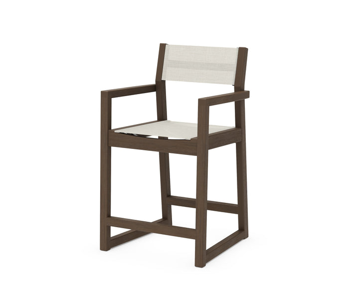 POLYWOOD® EDGE Sling Counter Arm Chair