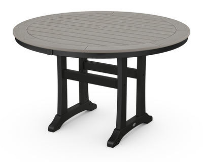 Nautical Trestle 48" Round Dining Table