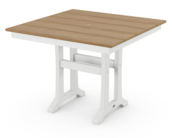 POLYWOOD® Farmhouse Trestle 37" Dining Table