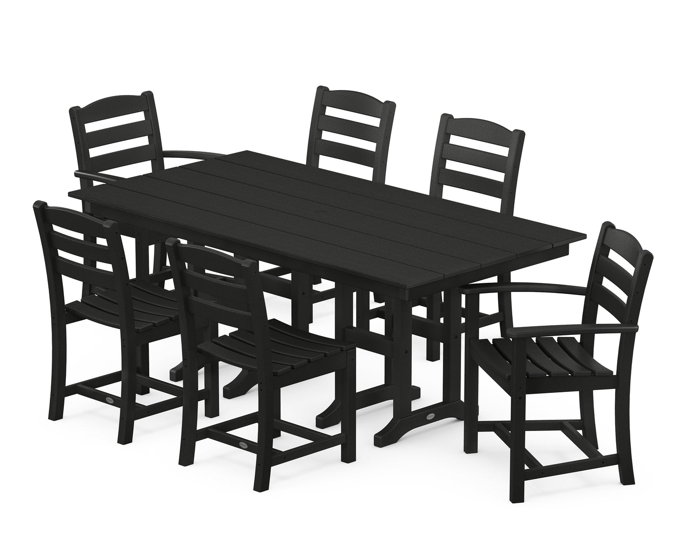 La Casa CafŽ 7-Piece Farmhouse Dining Set