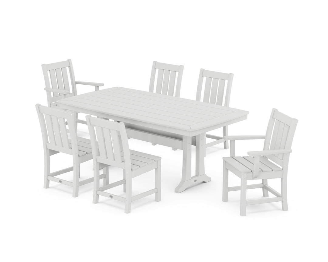 POLYWOOD® Oxford 7-Piece Dining Set with Trestle Legs