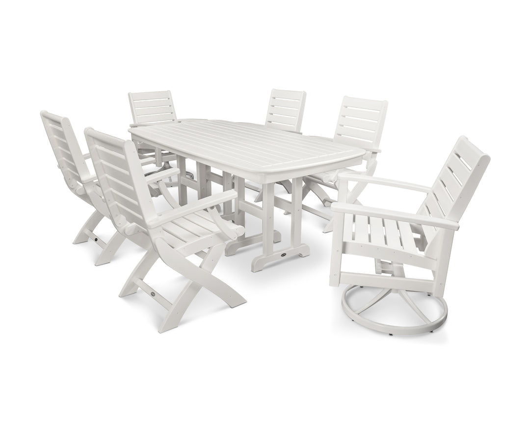 POLYWOOD® Signature 7-Piece Swivel Dining Set
