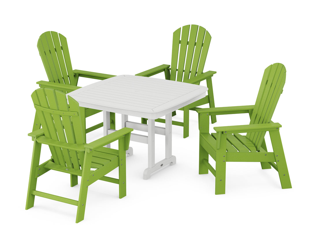 POLYWOOD® South Beach 5-Piece Dining Set with Trestle Legs