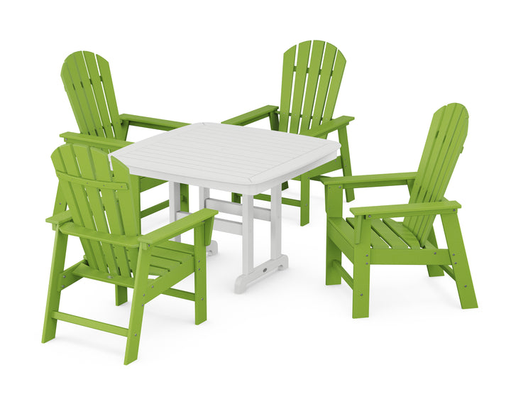 POLYWOOD® South Beach 5-Piece Dining Set with Trestle Legs