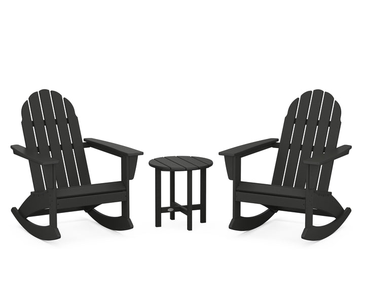POLYWOOD® Vineyard 3-Piece Adirondack Rocking Chair Set