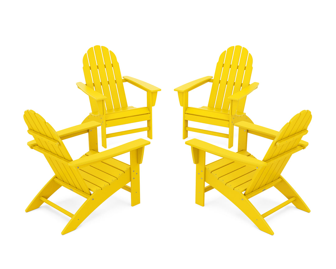 POLYWOOD® Vineyard 4-Piece Adirondack Conversation Set