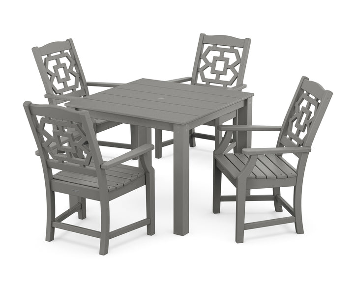 Martha Stewart by POLYWOOD® Chinoiserie 5-Piece Parsons Dining Set