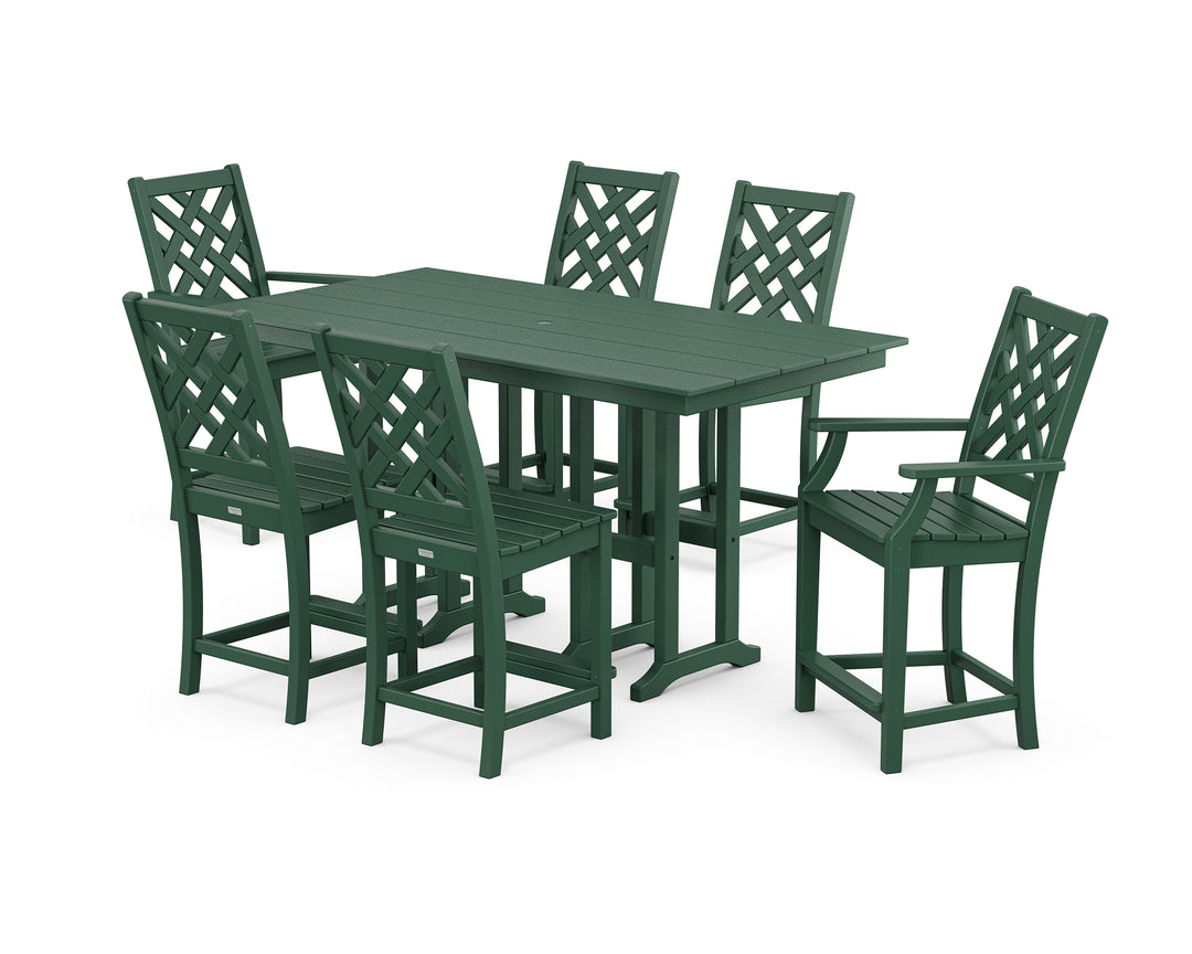 Country Living Wovendale 7-Piece Farmhouse Counter Set