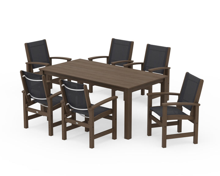 POLYWOOD® Coastal 7-Piece Parsons Dining Set