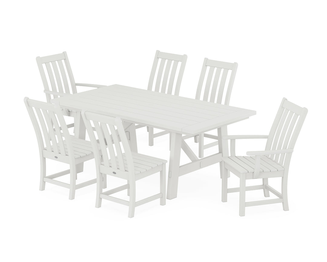 POLYWOOD® Vineyard 7-Piece Rustic Farmhouse Dining Set