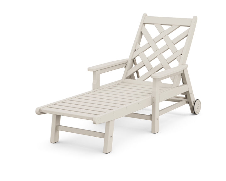 Country Living Wovendale Chaise with Arms and Wheels