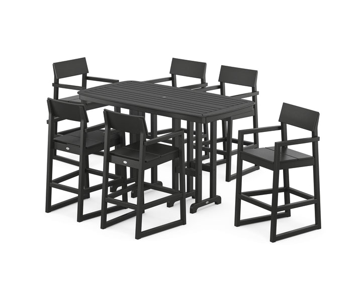 POLYWOOD® EDGE Arm Chair 7-Piece Bar Set